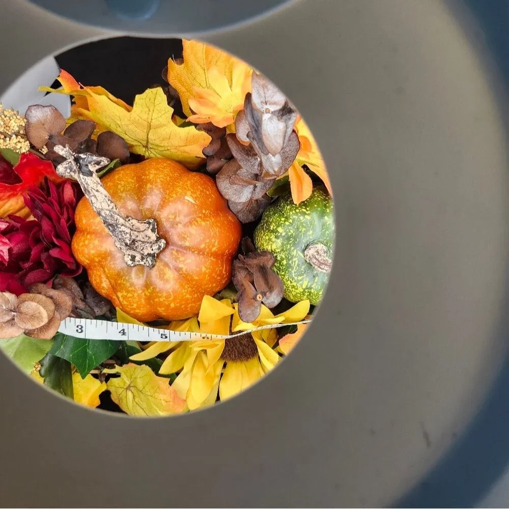 Hand Crafted Floral Centerpiece Fall Artificial Flower Table Arrangement